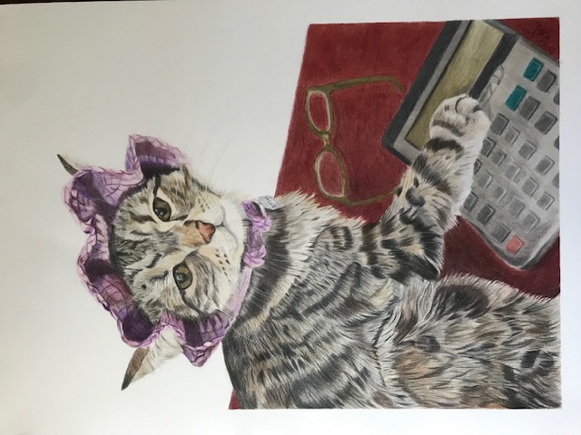 The Numbers Don't Add Up
Katie Kat
9x12
Hot Press Watercolor