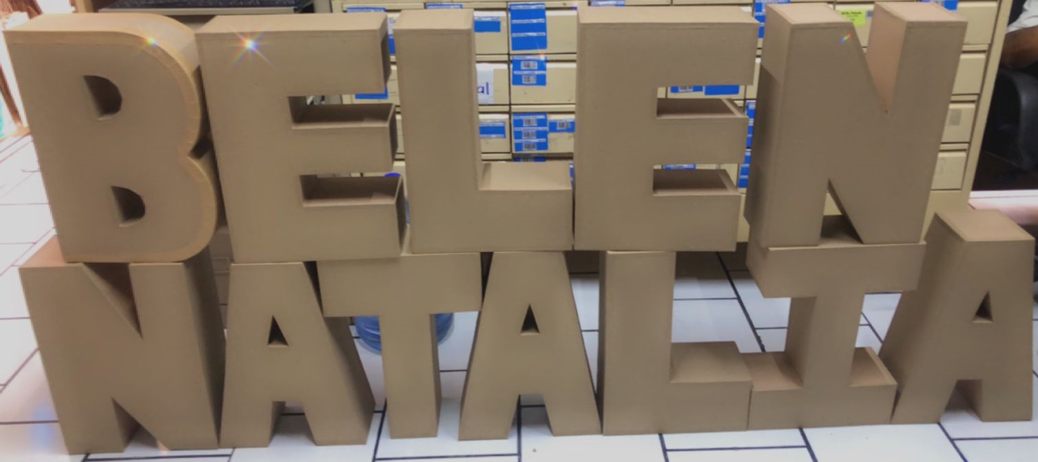 LETRAS DE CARTON DE CUALQUIER TAMAÑO