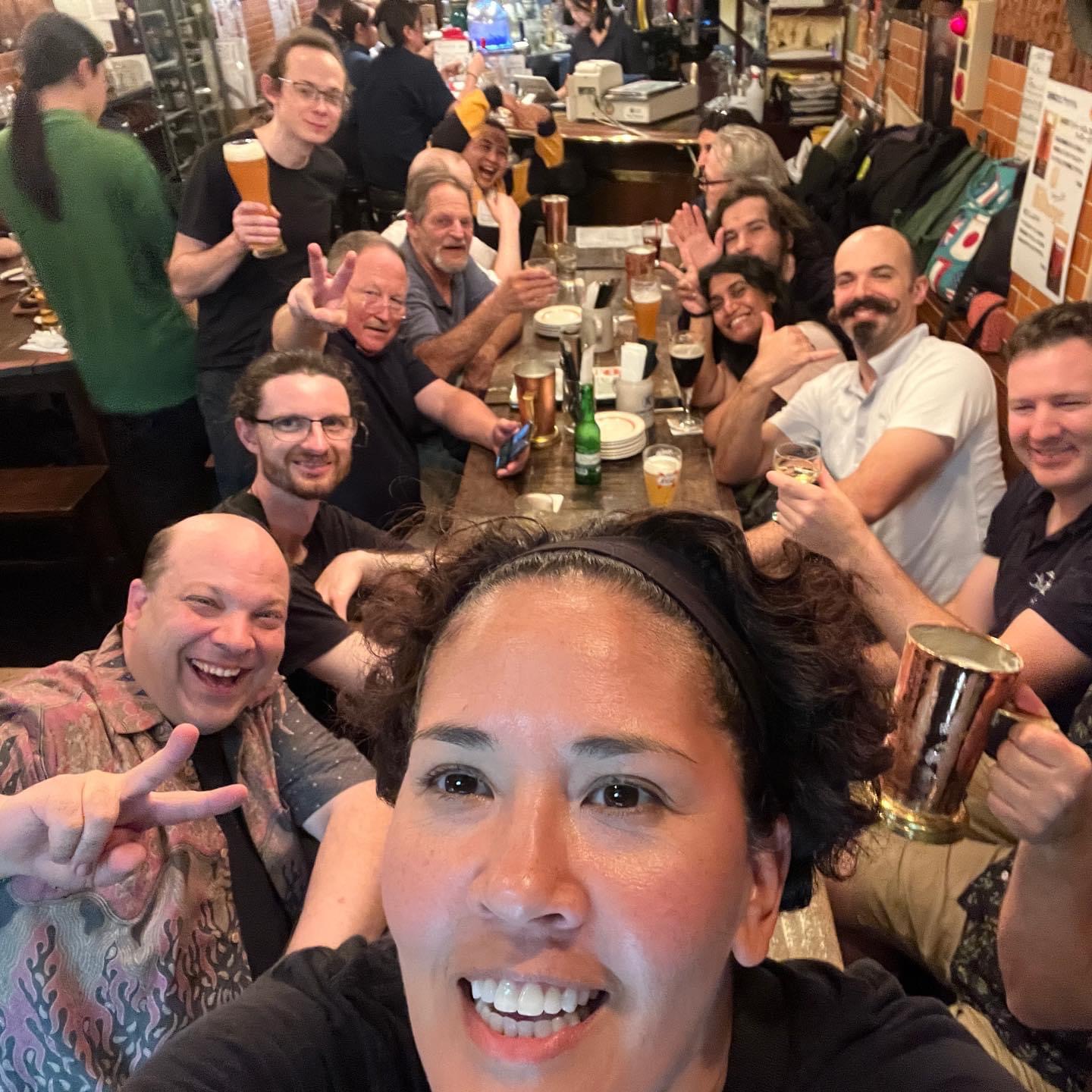 Friday welcome dinner after-party at the GGC in Tsurumi - not a trip without a visit.