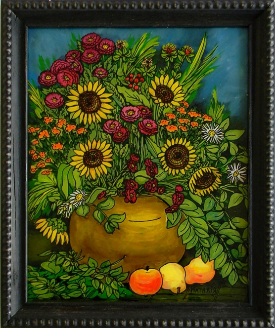 "Autumn Bouquet"
by Nataliya Guchenia
 Size - 10"H X 8"W
$175.00