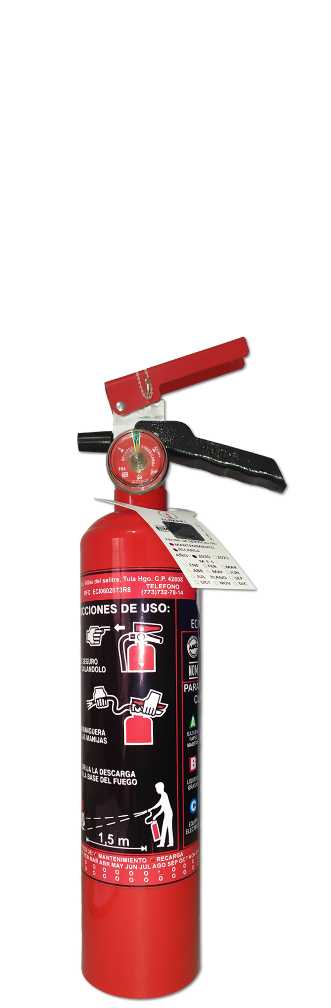 MANTTO. Y RECARGA
EXT. PQS 1 KG.