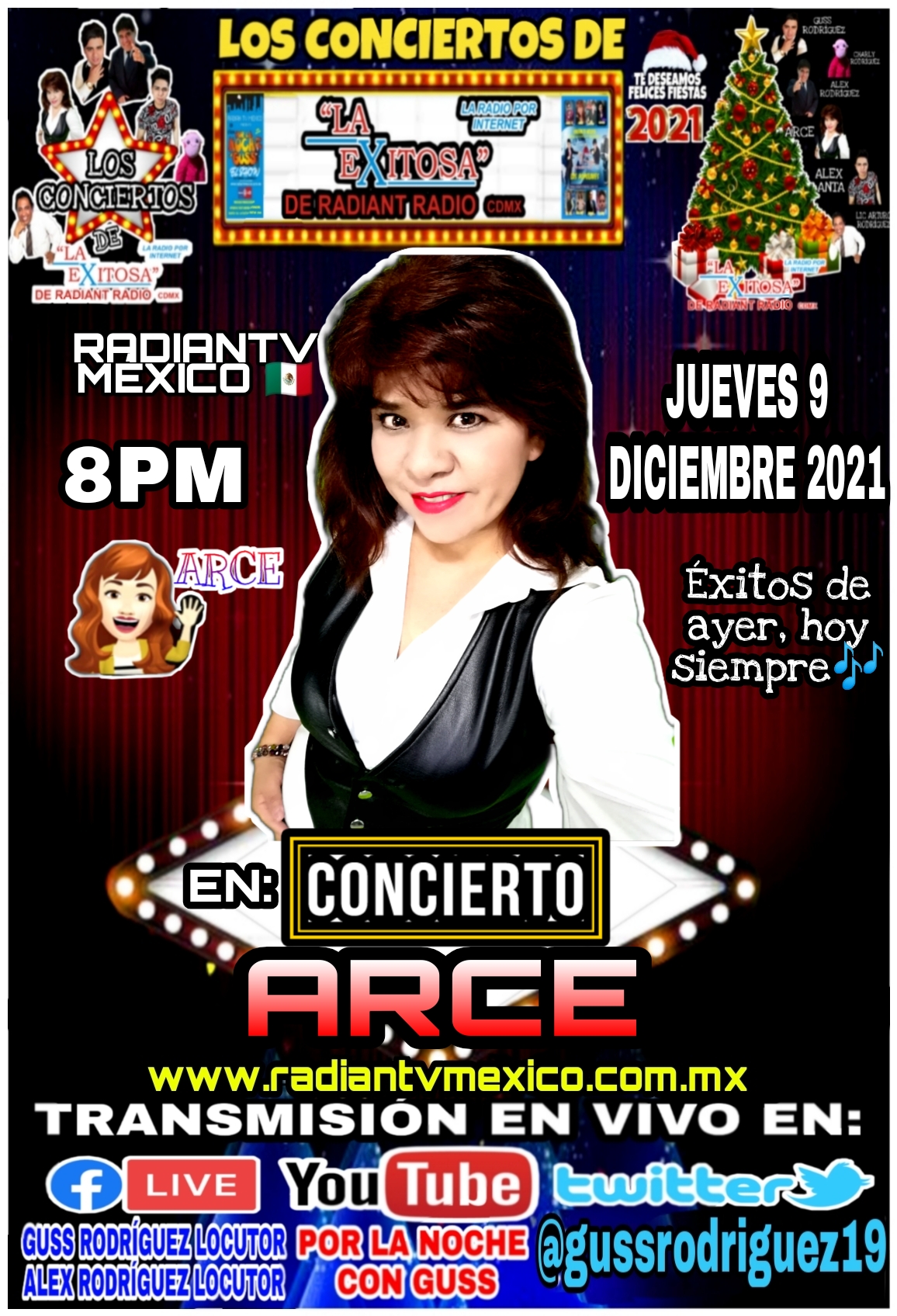 ARCE EN CONCIERTO EN LA EXITOSA DE RADIANTV MEXICO 