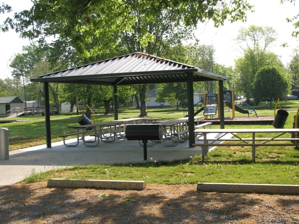 BAKER SHELTER Located on Herbert St., *New* Playground, Parking, Electricity, Water fountain, Seats 40, Walking distance from Park Lagoon, Restrooms by Amax Shelter, Grill for cooking out