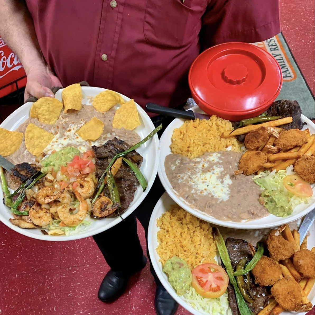 Hamburger on a cutting board