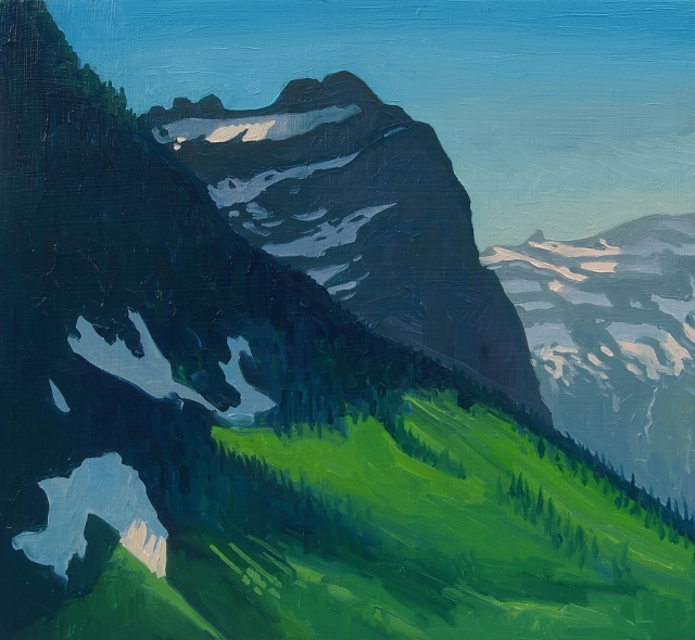 Leonard, Mountain Study #7, 10" x 11" Oil