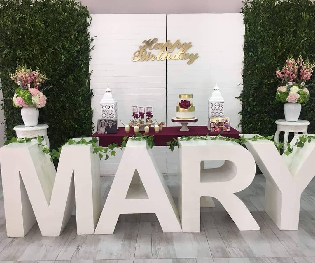 Cada letra en Alquiler
Medidas 80cm de Altura
$35.000