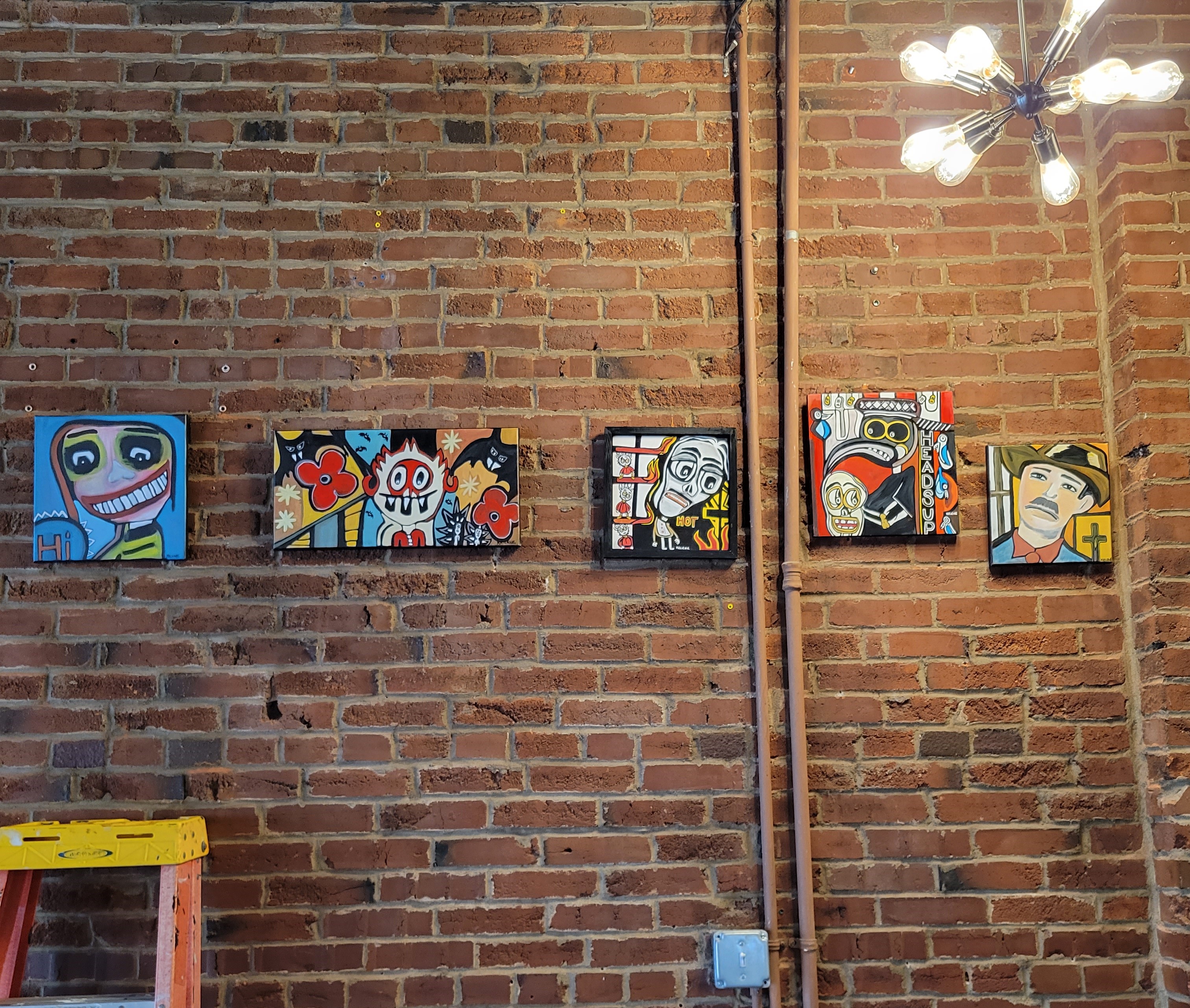 Paintings showing at LA CALLE restaurant St Louis Mo Kelene 2023