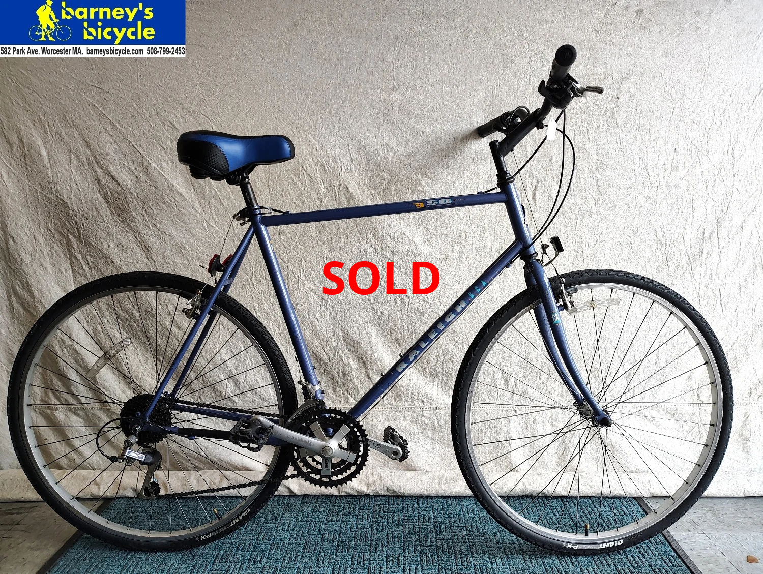 Raleigh C50
Frame Size: 23" XL/ Rider Height: 6'0-6'3
$319.00  (Professionally Tuned)
