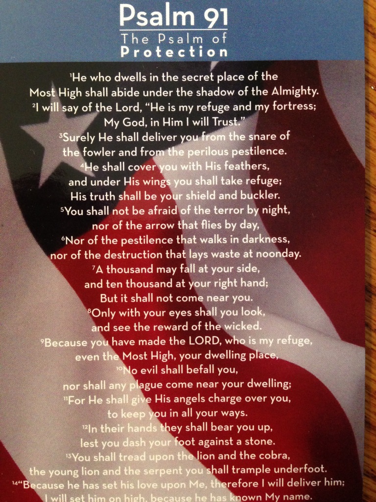 Psalm 91 Cards (qty 25): $9.00