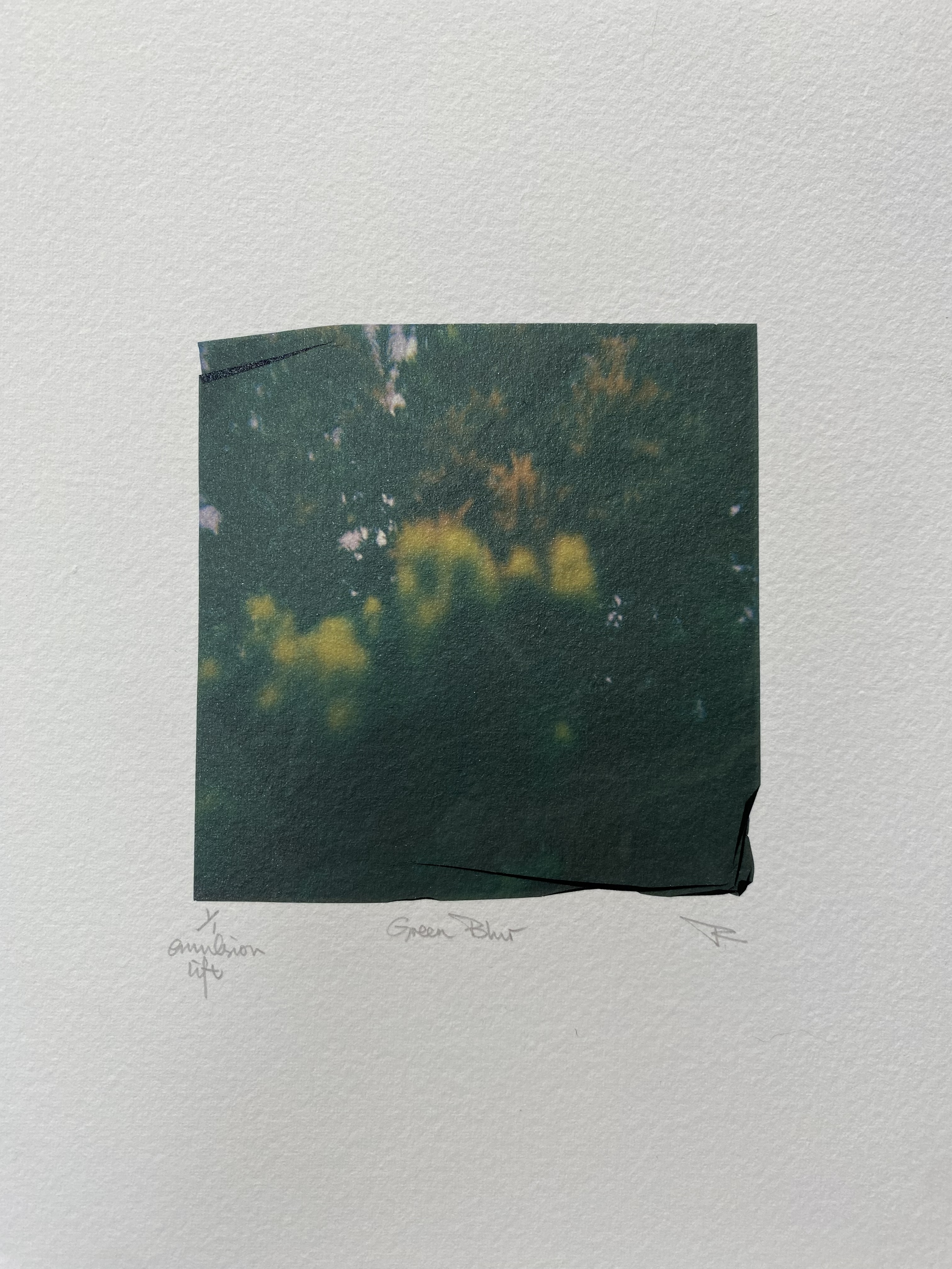 Green Blur
polaroid emulsion lift
8" X 10"
$45.