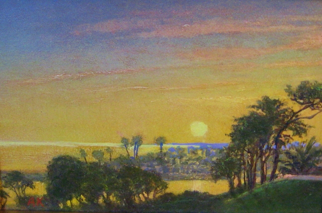 Kushnir, Corona Del Mar Beach, 4x6 Oil