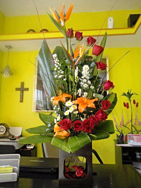 Arreglo A11 de 12 rosas rojas con tres lilies pueden variar el color y una ave de paraiso.
$ 850