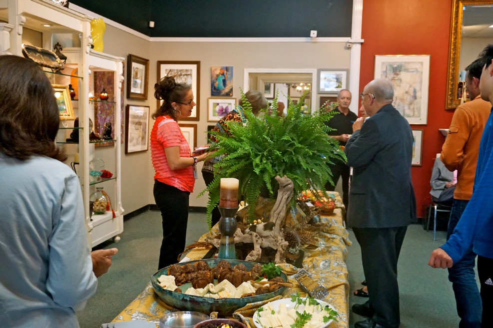 Beautiful decorations and great food! 2015 Juried Show