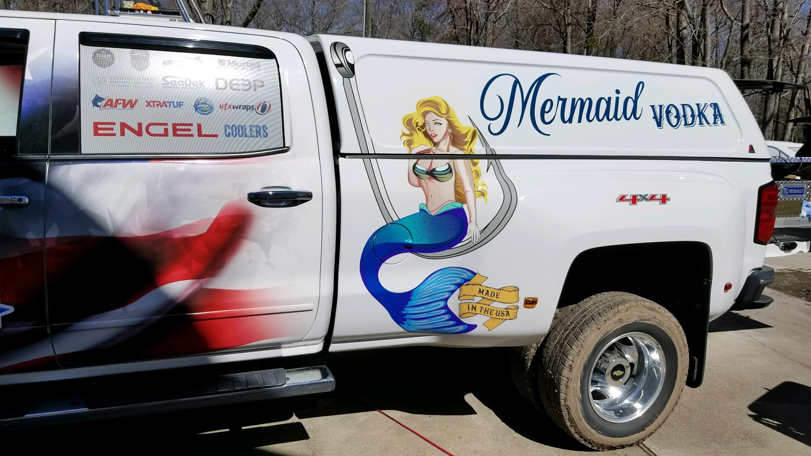 Mermaid Vodka on 4x4 Van