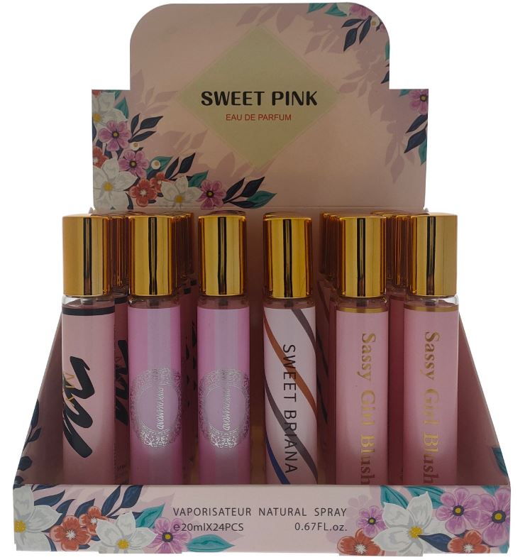 ASSORTED WOMEN TRAVEL SPRAYS
24 PC DISPLAY
W010C
