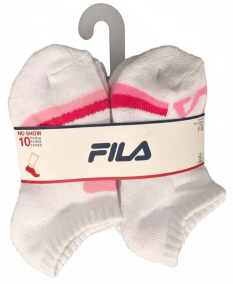 43FL428714TA-PNK
10PK FILA NO SHOW SOCKS
SHOE SIZE 10-4
UPC 193159268619
60 CS PACK