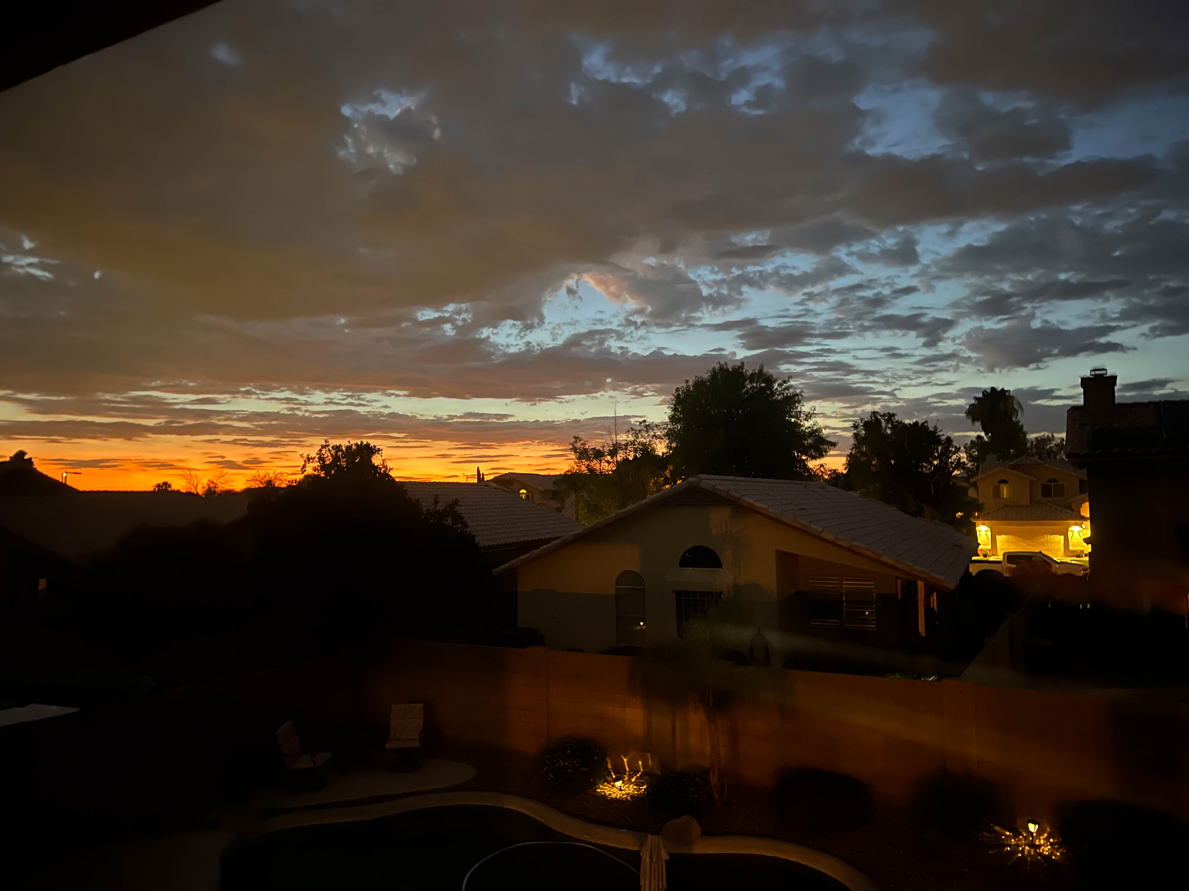 The view from our backyard