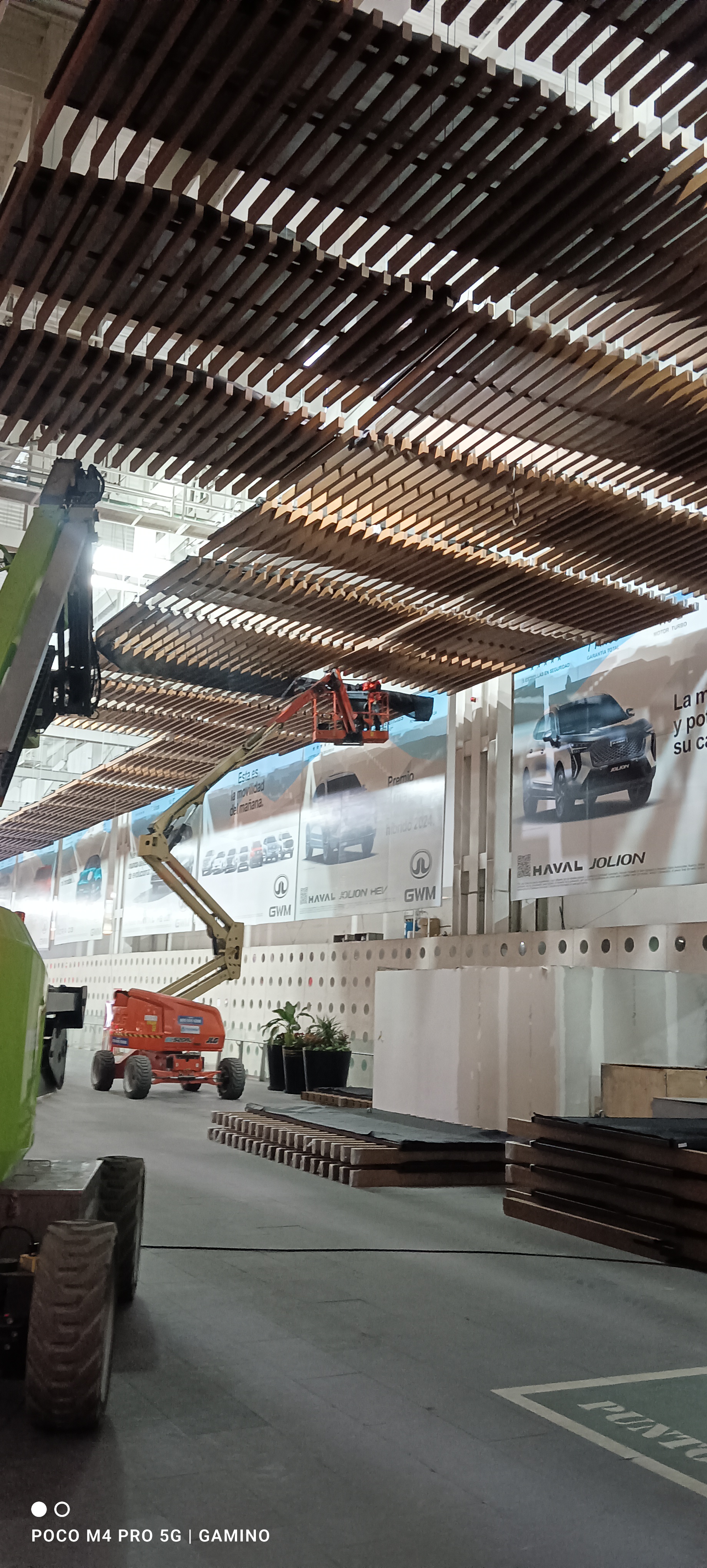 Modern living room with colourful walls