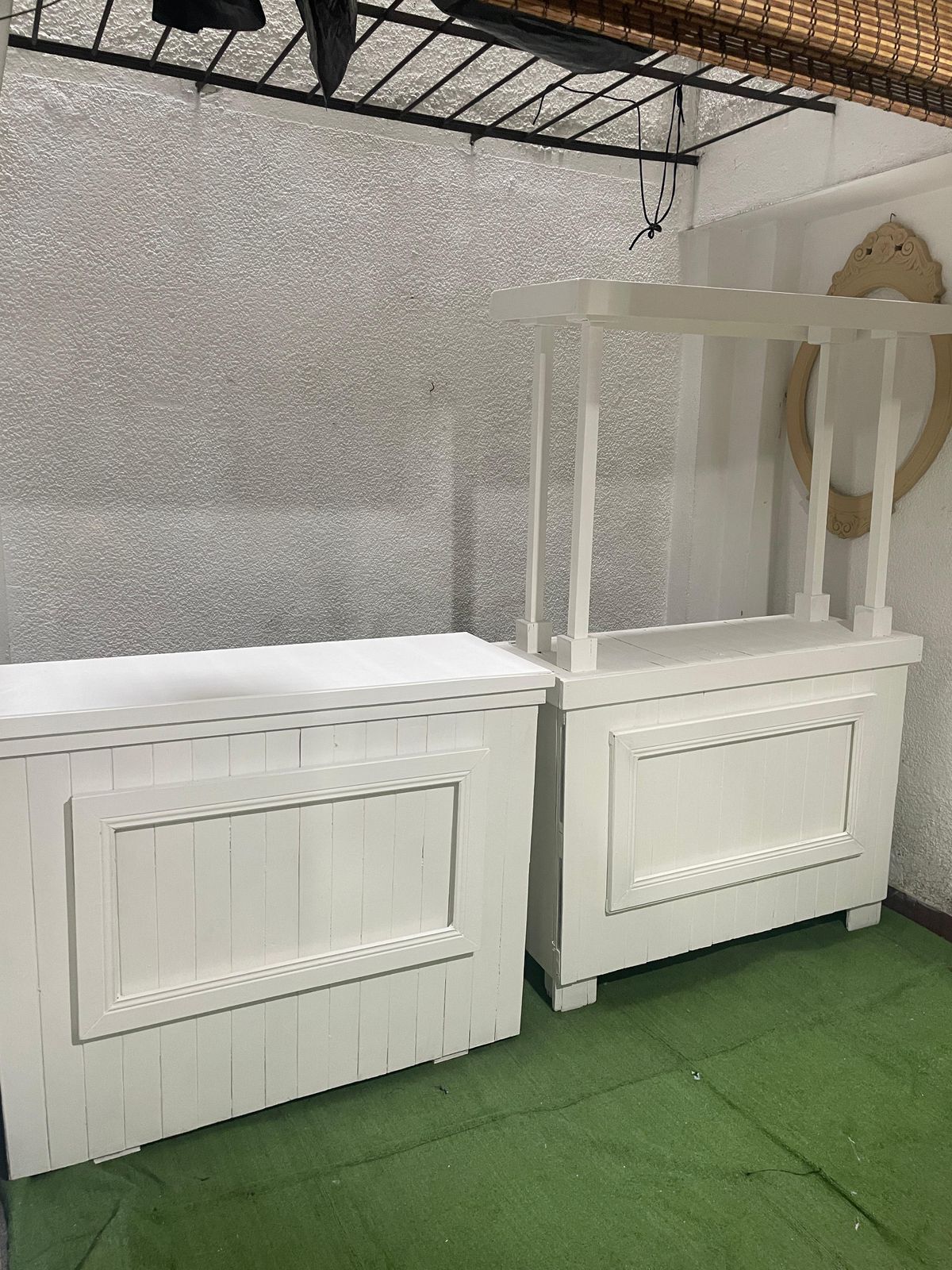 Estación de Bebidas Blanca Techo
2.20m Altura Total
1.28m Ancho
48cm de Profundidad
$160.000