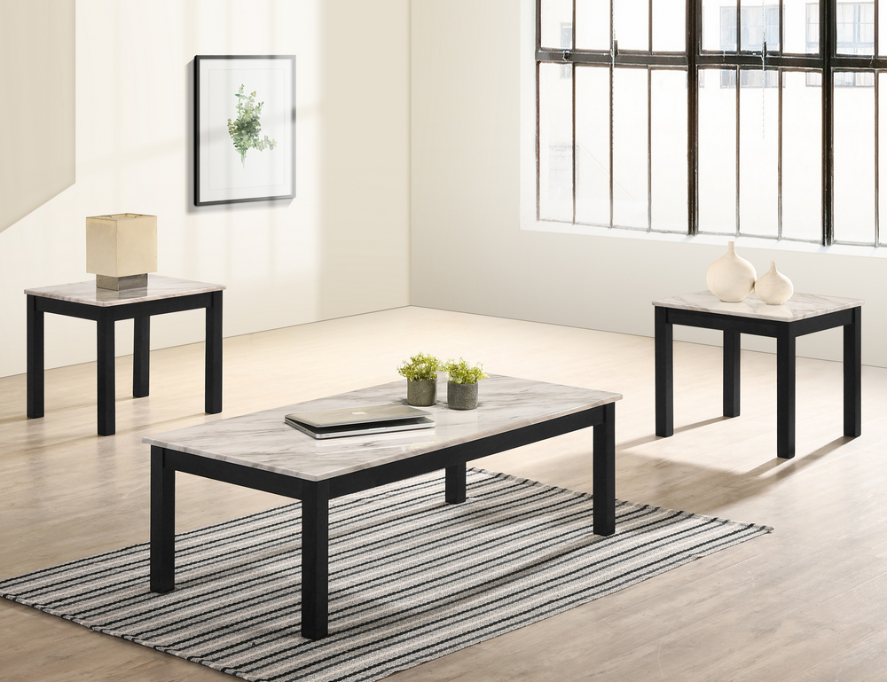 4167SET-WH Thurner Coffee and End Tables