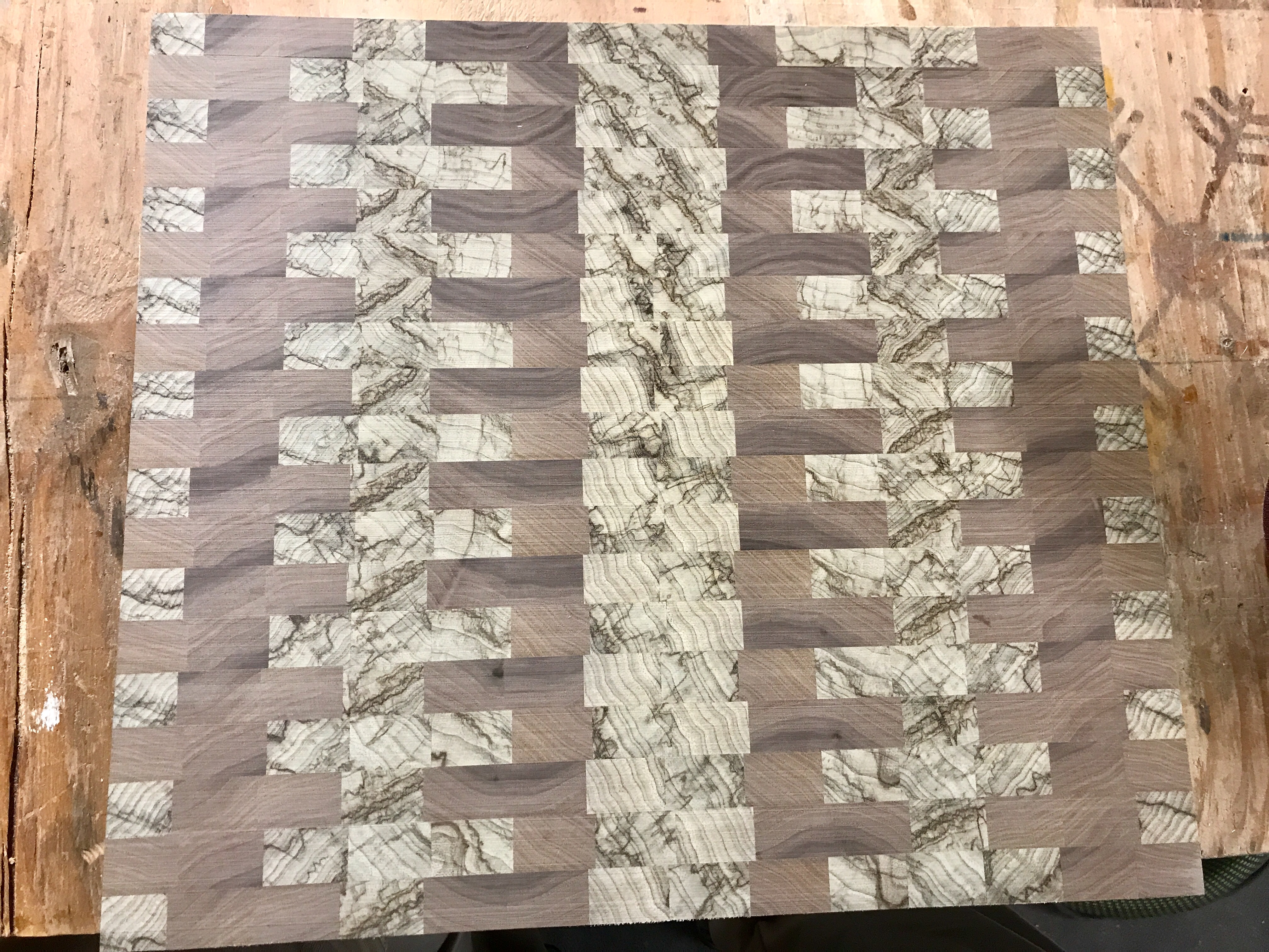 Patterned Wooden Pallet