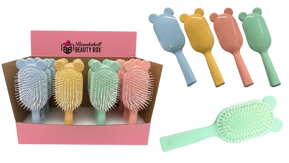 BR-397
HAIR BRUSH PASTEL EARS ROUND 12 UNIT DISPLAY
UPC: 812462034581
240 CS PACK