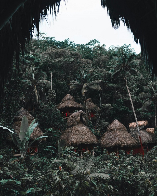 Huts in Dominican Republic
