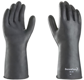 GUANTE LARGO DE LÁTEX NEGRO CONTRA ÁCIDOS