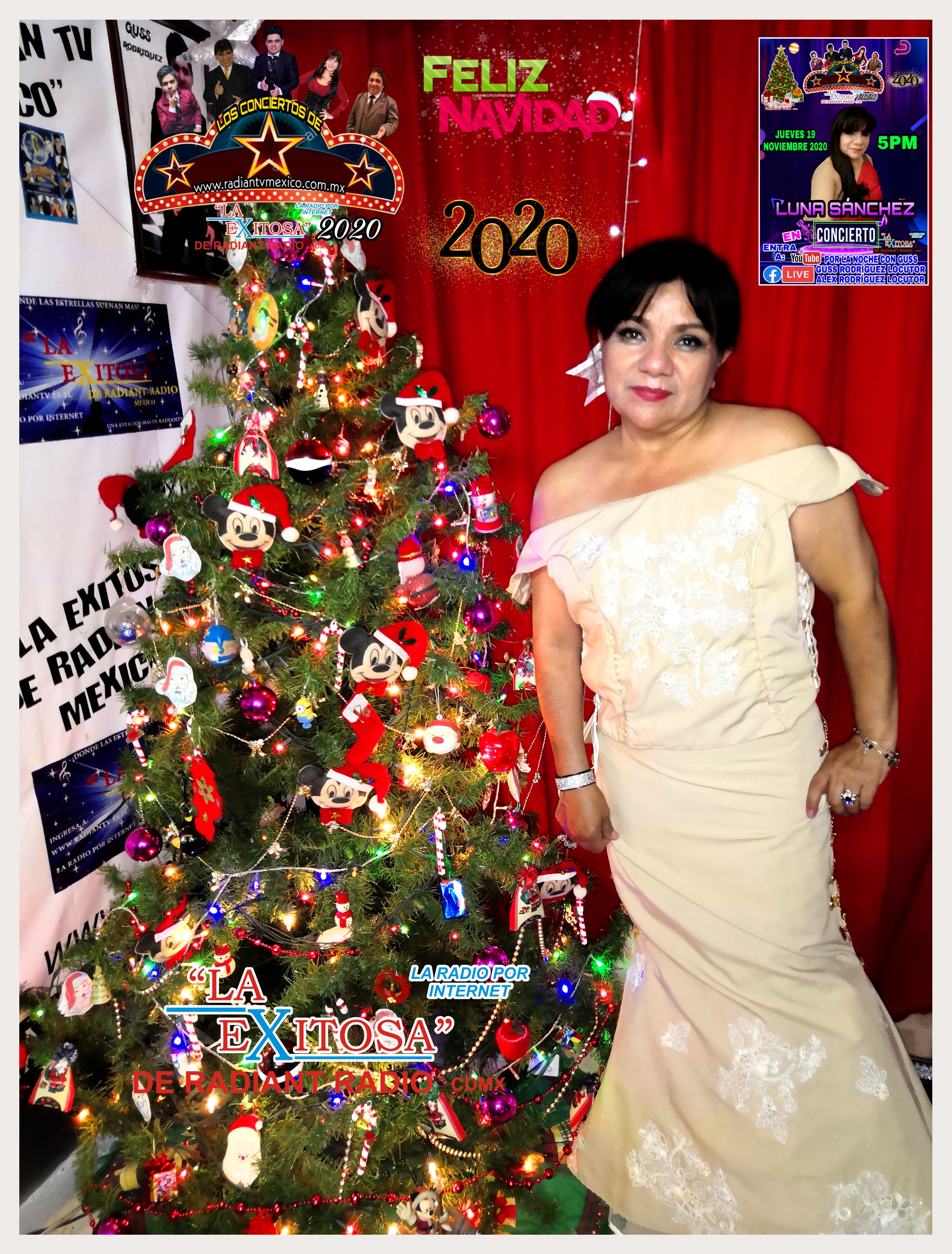 Luna Sánchez En Concierto de Fin de Año 2020 La Exitosa De Radiantv México