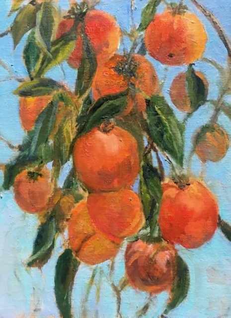 Stifel, Persimmons, 12x9 Oil