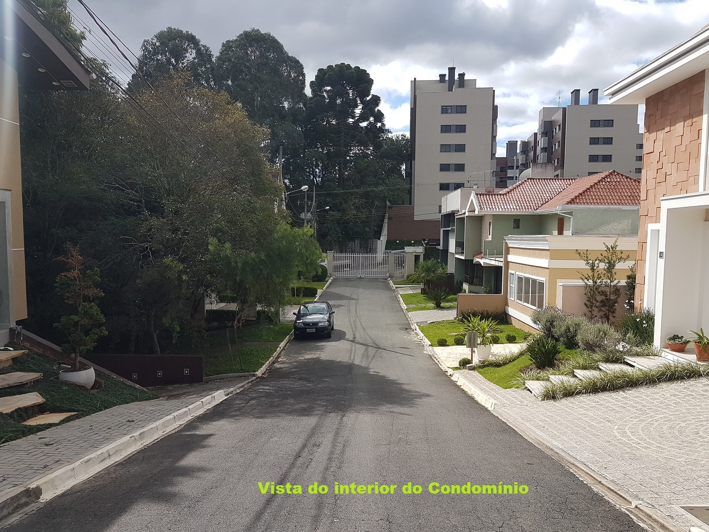 Vista das Residências do Condomínio