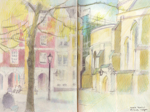 Sketchbook/London: The Temple and Temple Church