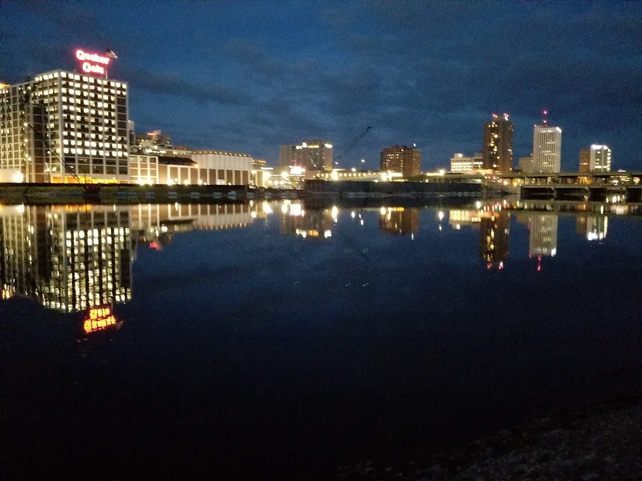Quaker Oats in the Cedar River