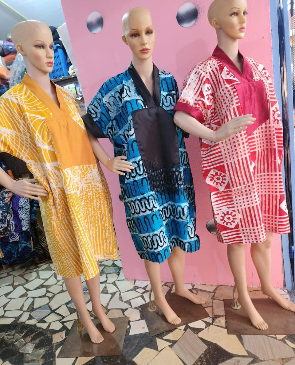 Yellow, Blue, and Red Kaftans