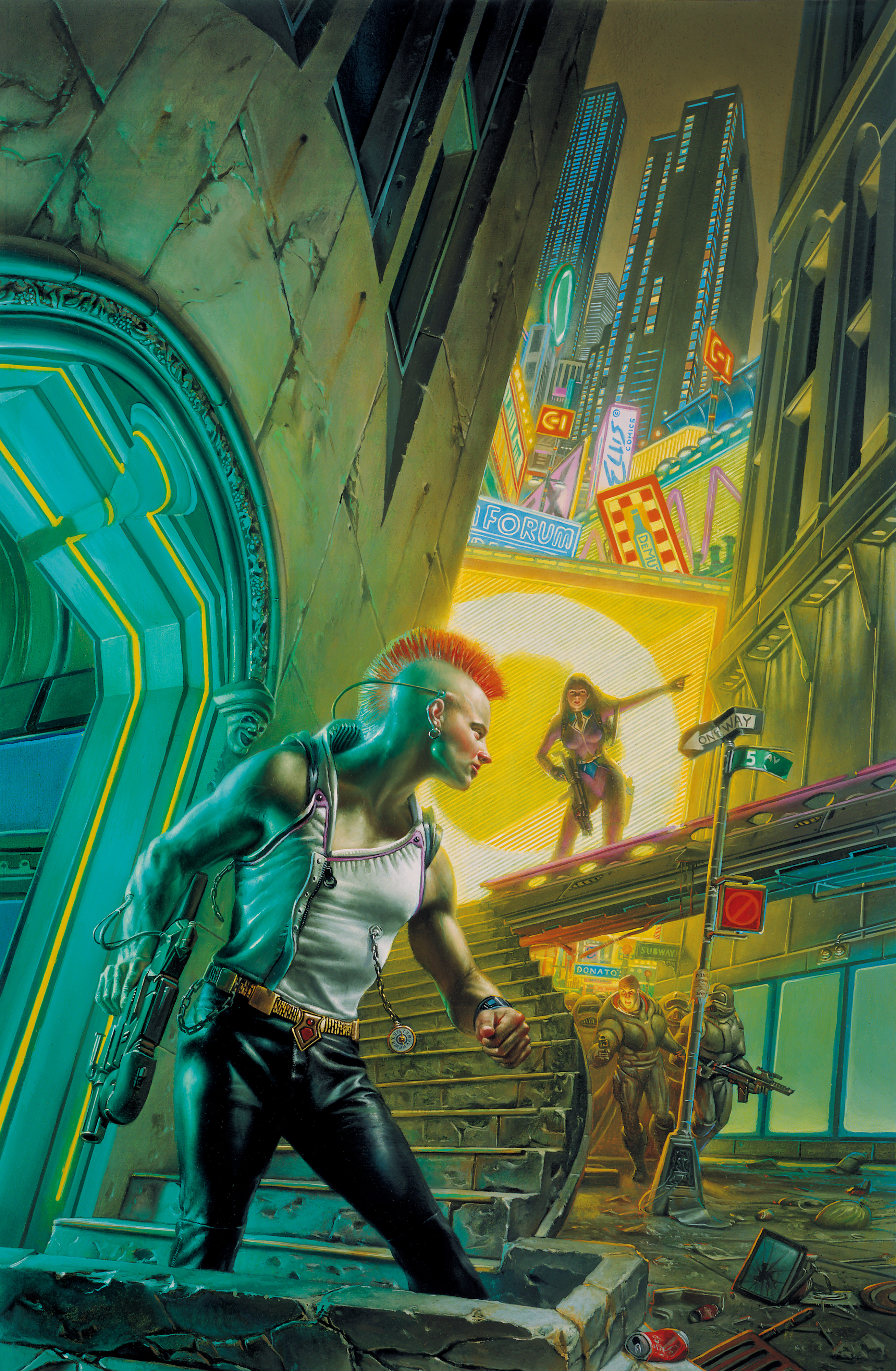 Cyberpunk 2020: Ravengers
27" x 18"  Oil on Panel 1994