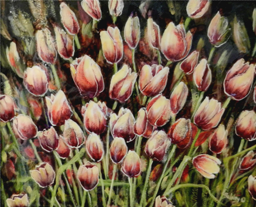 Joyful, Acrylic/Glazed, 16x20, Framed