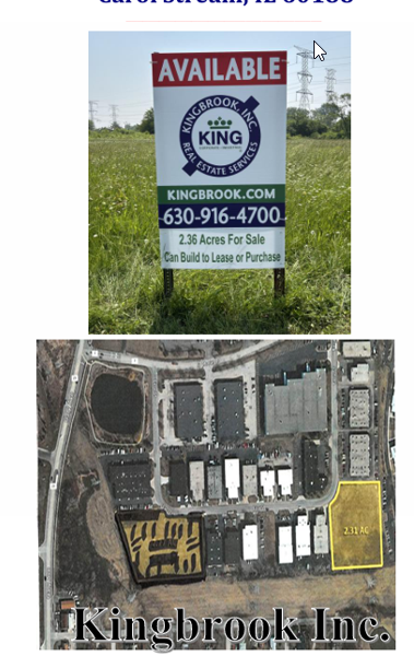 2.365 ACRES / Carol Stream IL