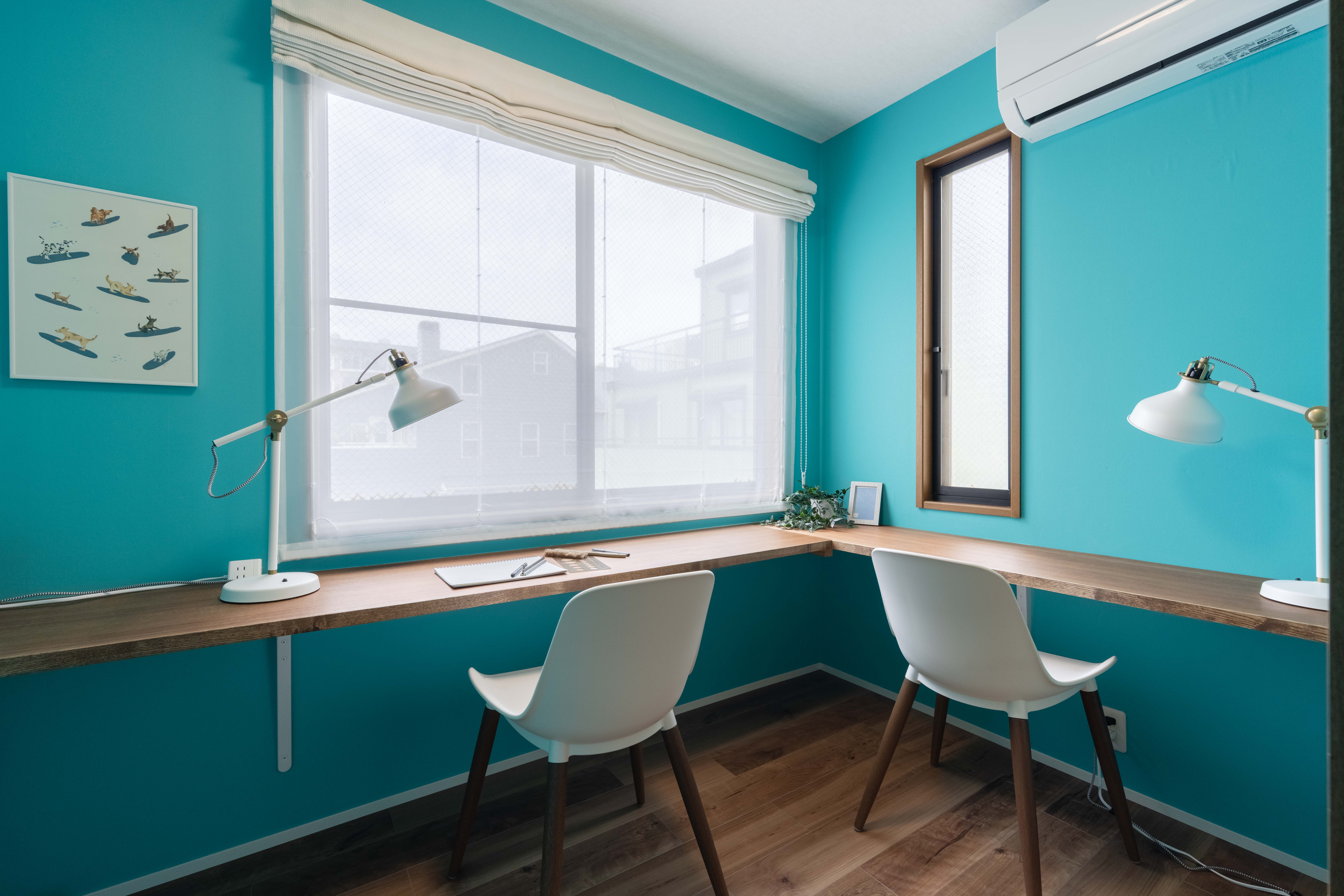 Work-From-Home L-Desk with WiFi and AC