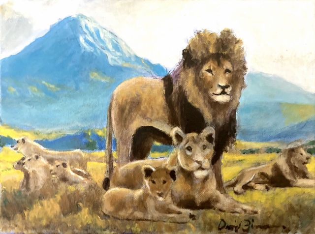 Zimmerman, Family Pride, 9" x 12" Oil