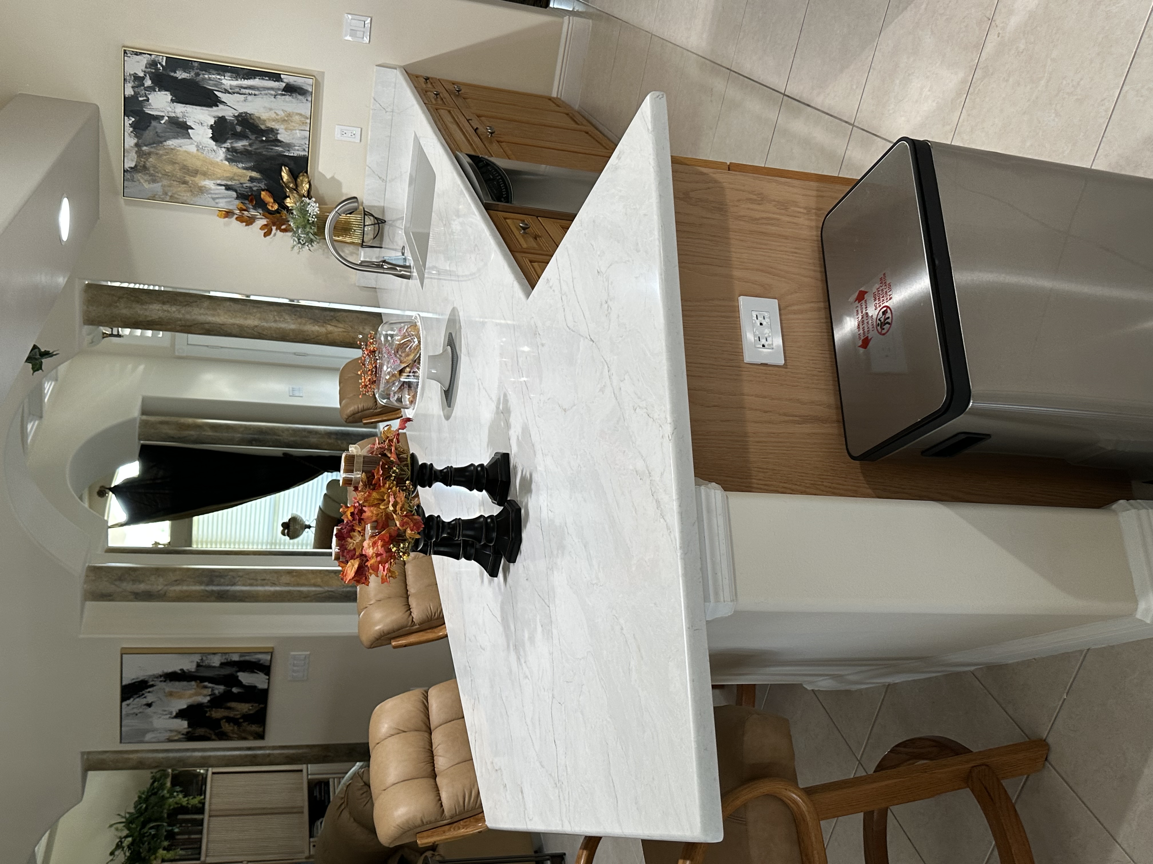 Beautiful kitchen featuring quartz countertops with ample room for entertaining.