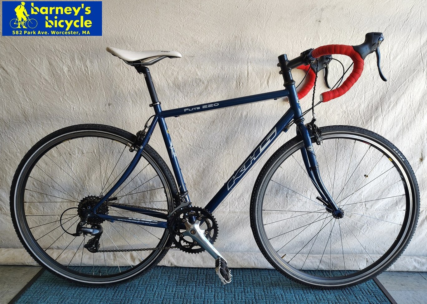 KHS Flite 220 (Gravel Convert)
Frame Size: MD/LG, Steel
Rider Height: 5'9-6'0
Drivetrain: Shimano 2x8
Price: $619.00 (Professionally Tuned)