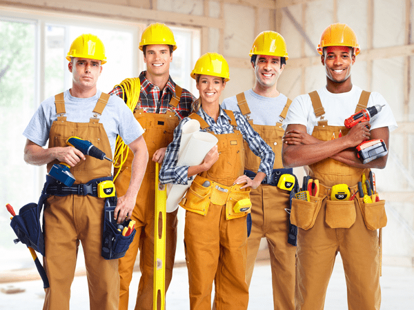 Group of Construction Workers