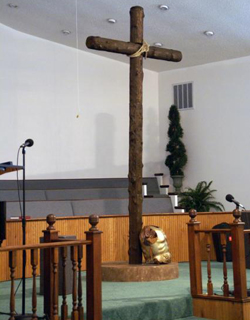 Church Passion Play Cross