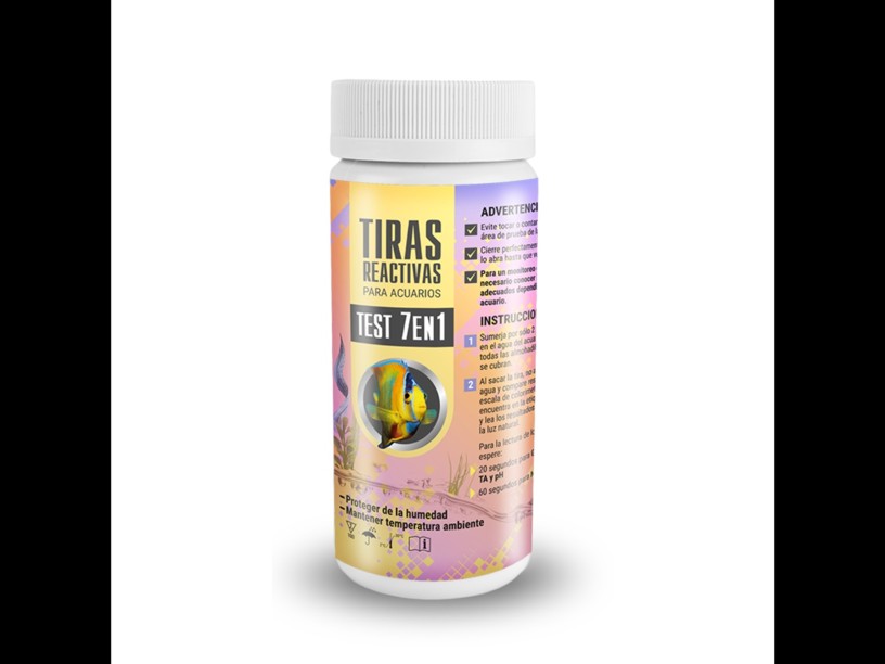 FL7583 TIRAS REACTIVAS 
P/ACUARIO MEDICIÓN 
7 PARAMETROS- 100 TIRAS 
TIRAS REACTIVAS MEDICIÓN