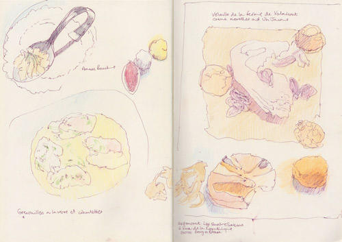 Meal at Les Quatre Saisons in Bourg en Bresse, 2nd July 2011