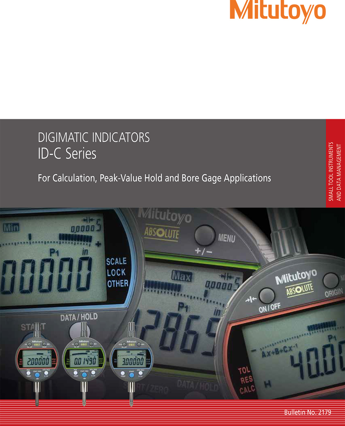 Indicadores tipo valor máximo, medidor de agujeros, 
función de calculo


