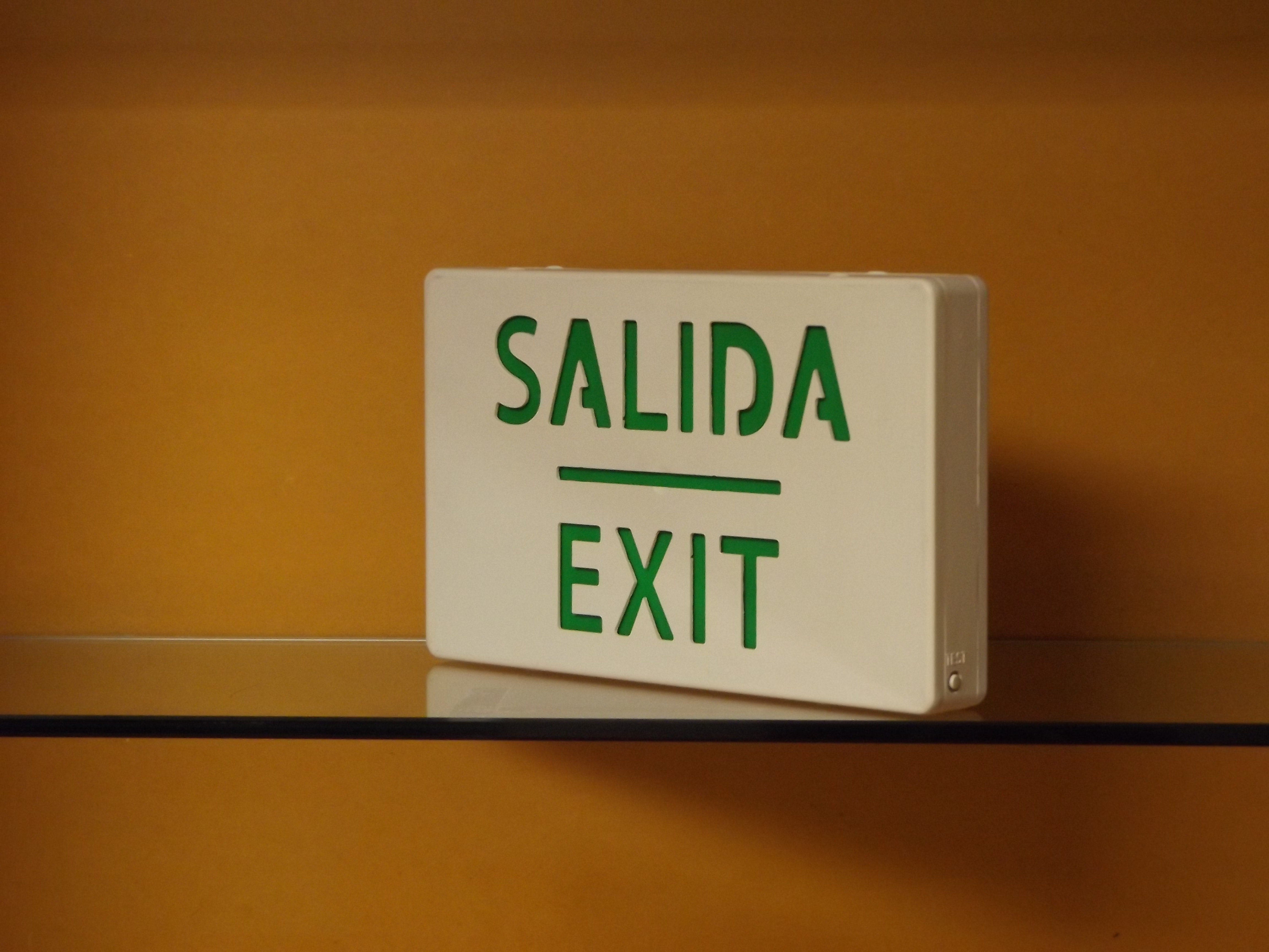 salida de emergencia