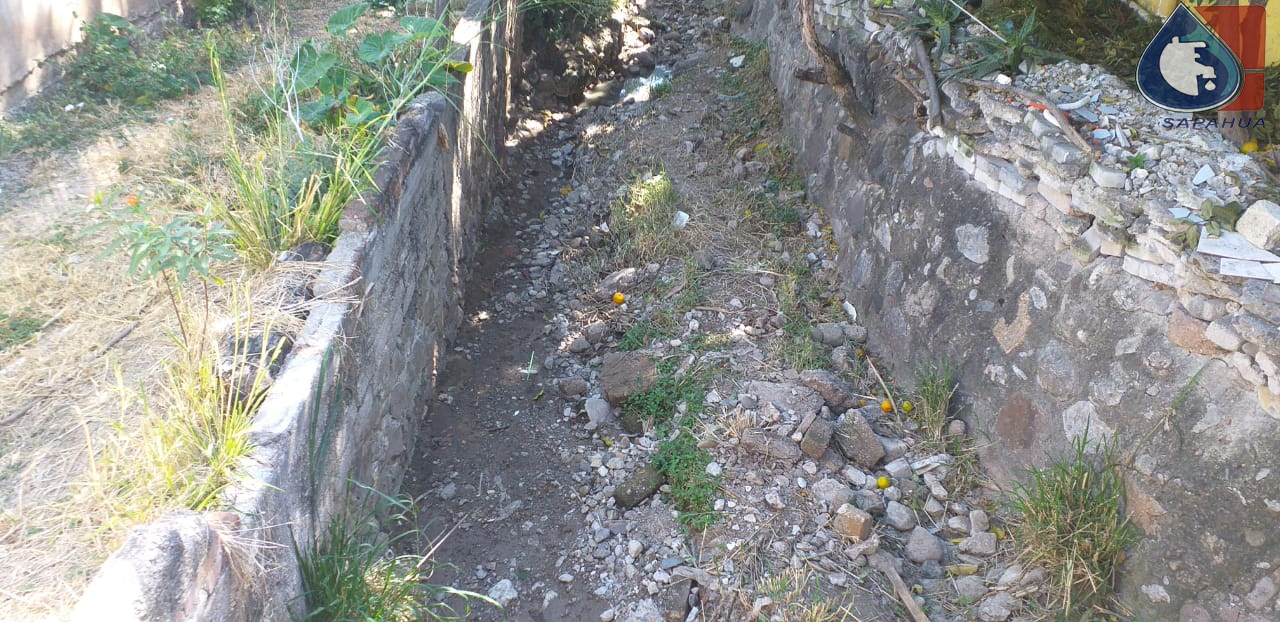 SONDEO DE DRENAJE EN BARRANCA DEL TERRENO