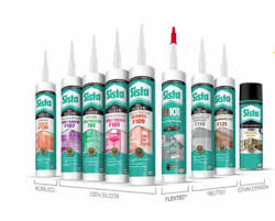Silicones y selladores SISTA 
 presentación  280ml  y  300ml