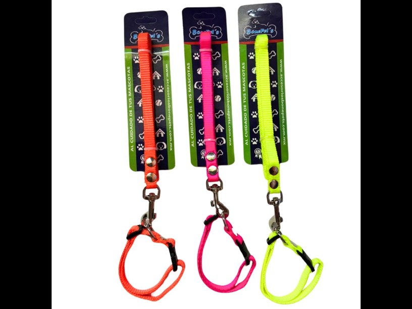 BON010 - CORREA CON COLLAR
 1/2 CINTA FLORECENTE